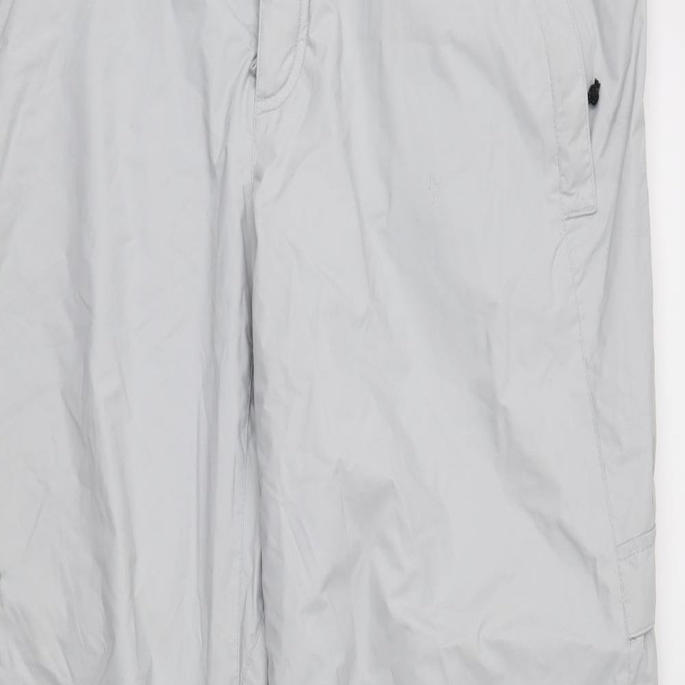 Columbia Mens Grey   Snow Pants Trousers Size L L32 in