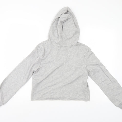 Primark Womens Grey   Pullover Hoodie Size 8  - cropped