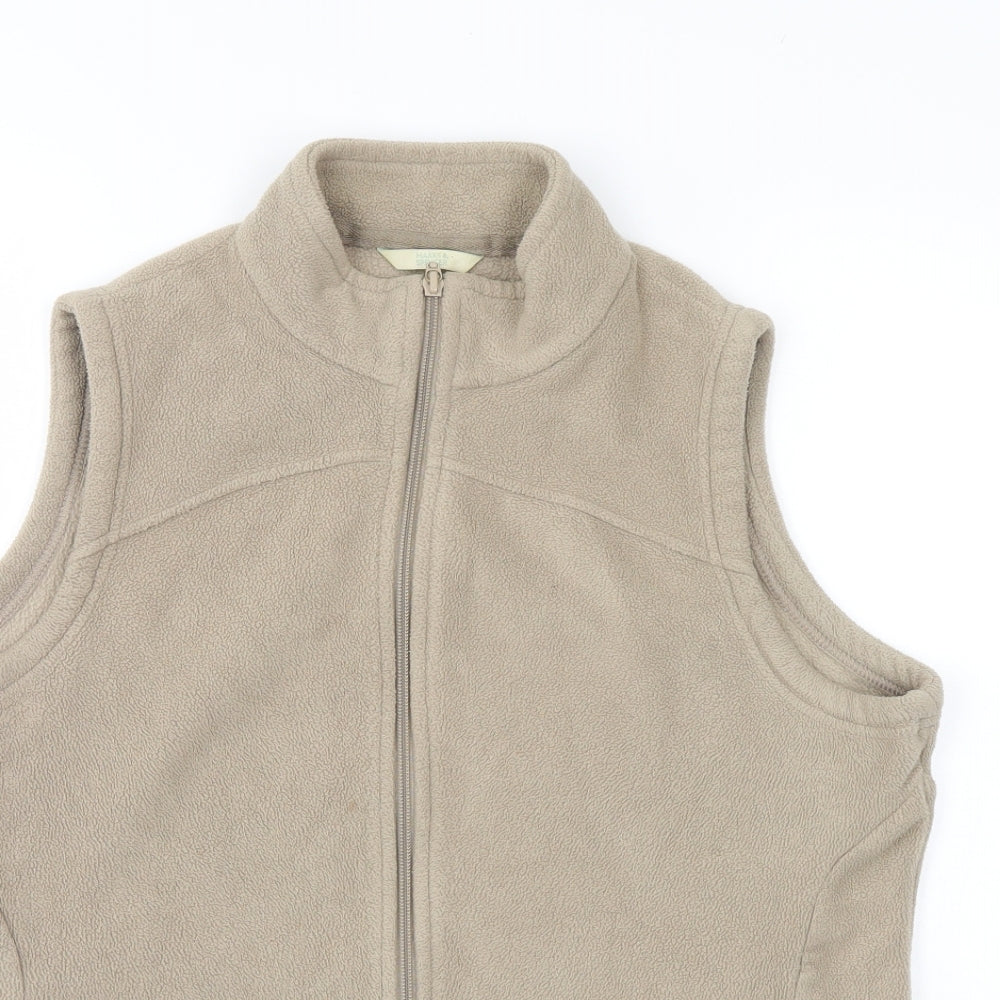 Marks and Spencer Womens Beige   Gilet Jacket Size 18