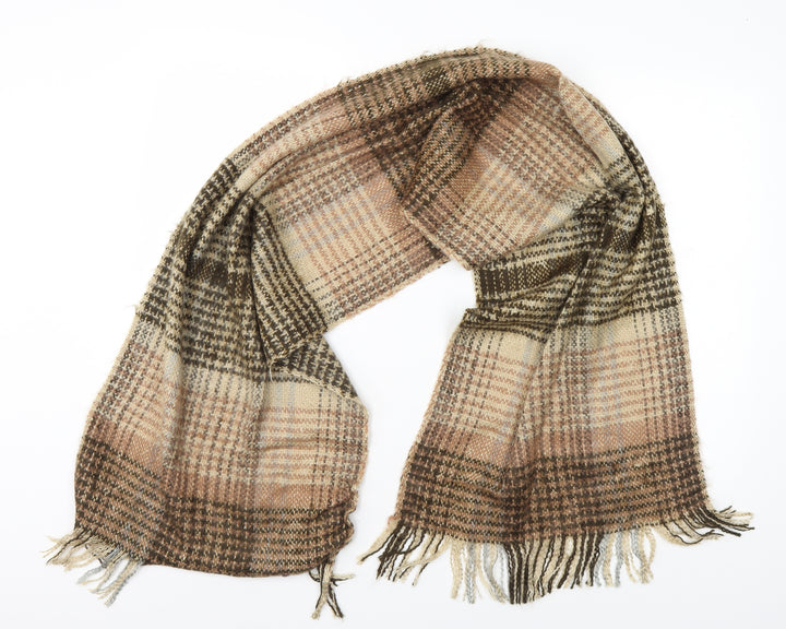 ECHO Womens Brown Check   Scarf