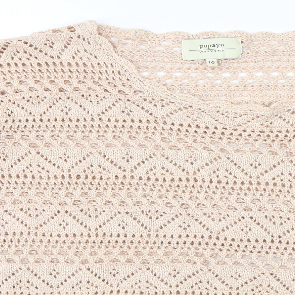 Papaya Womens Pink   Pullover Jumper Size 10