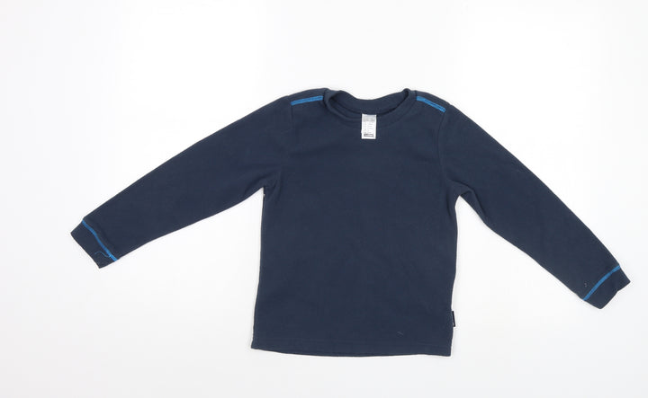 DECATHLON Boys Blue Pullover Sweatshirt Size 6 Years