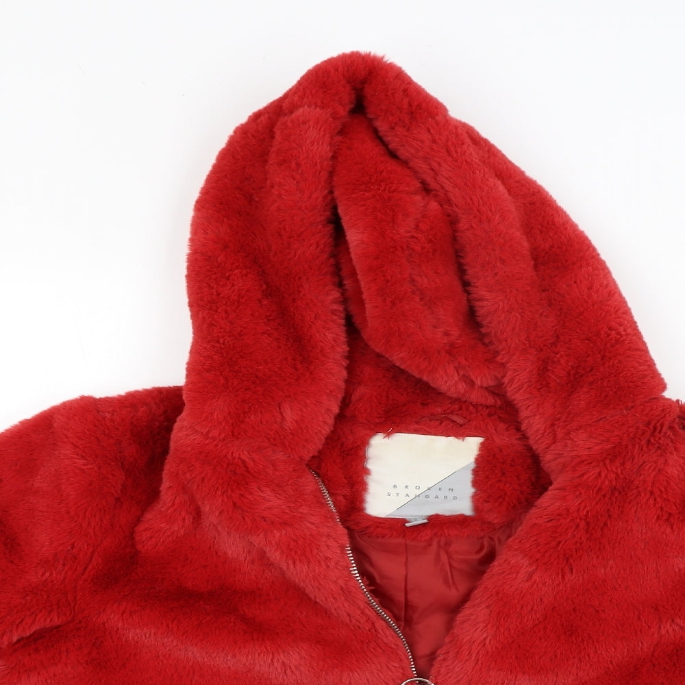Broken Standard Womens Red   Jacket Coat Size 14