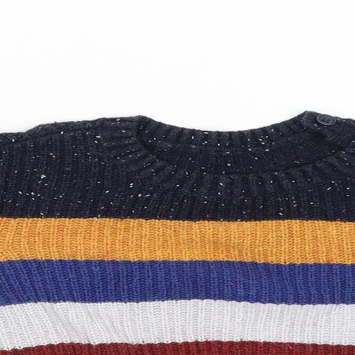 Nutmeg Boys Blue Spotted  Pullover Jumper Size 9-12 Months