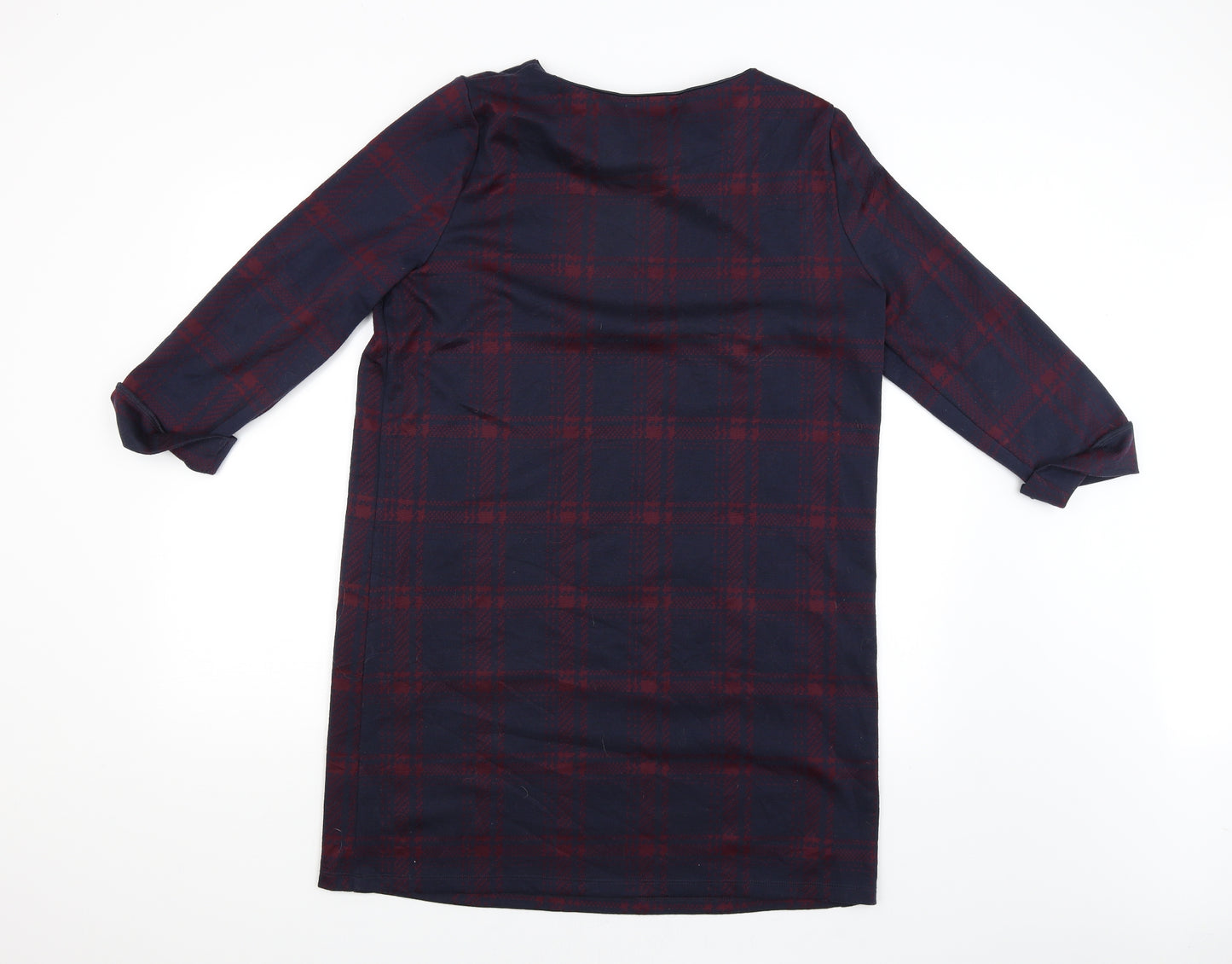 Primark Womens Red Check  Pullover Jumper Size 16