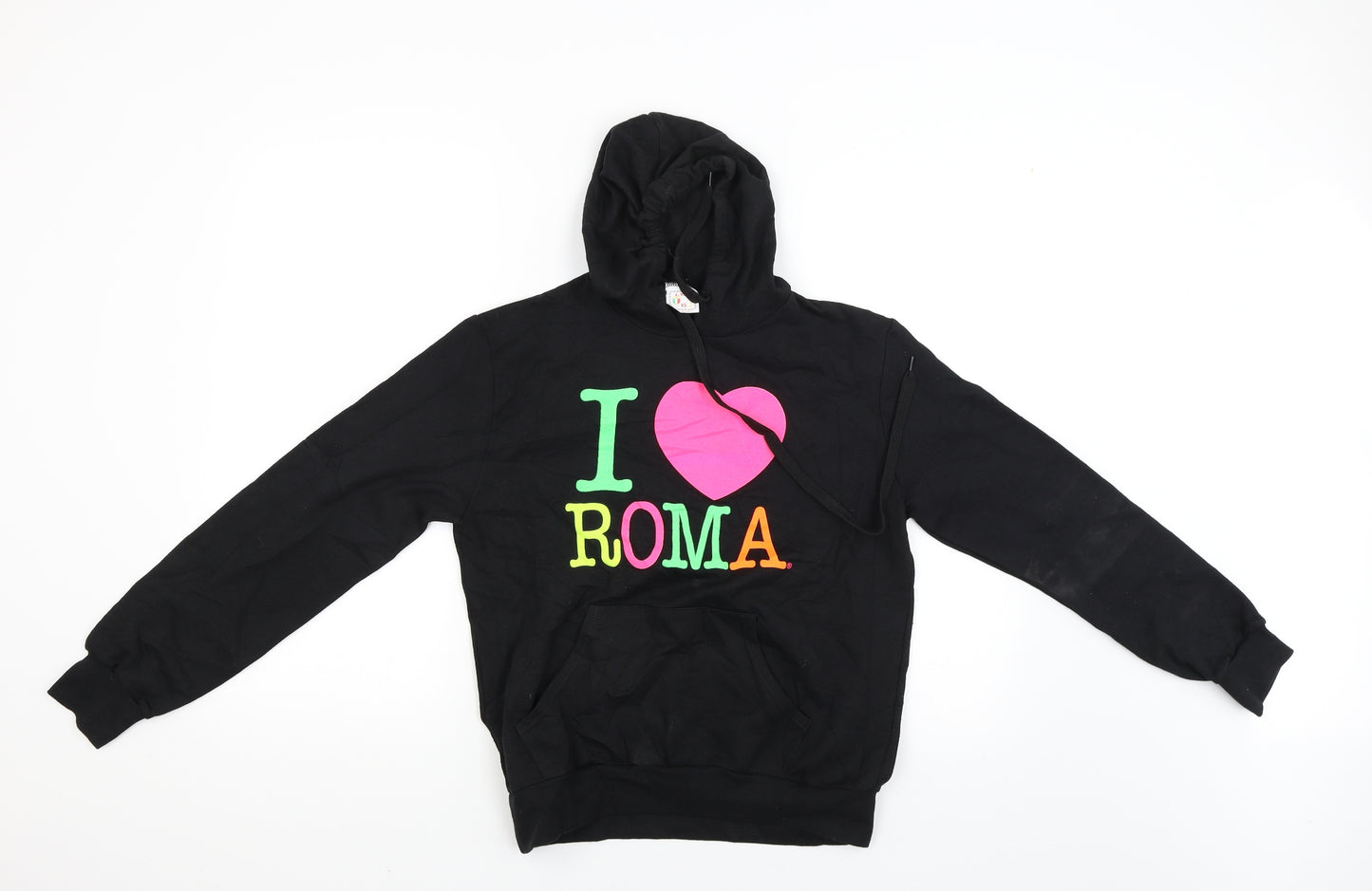ITS Boys Black   Pullover Hoodie Size XS  - I love Roma