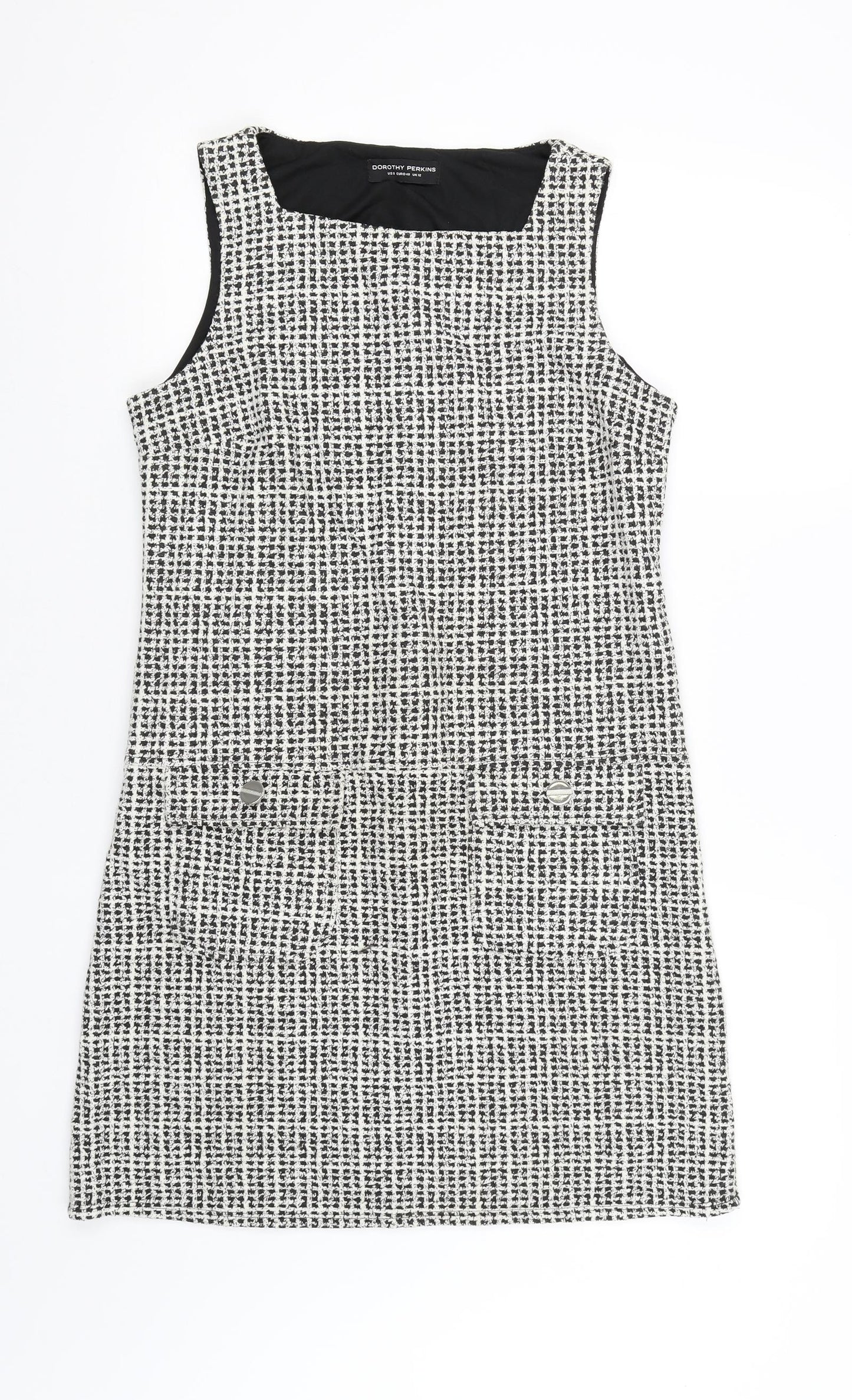 Dorothy Perkins Womens White   Tank Dress  Size 8