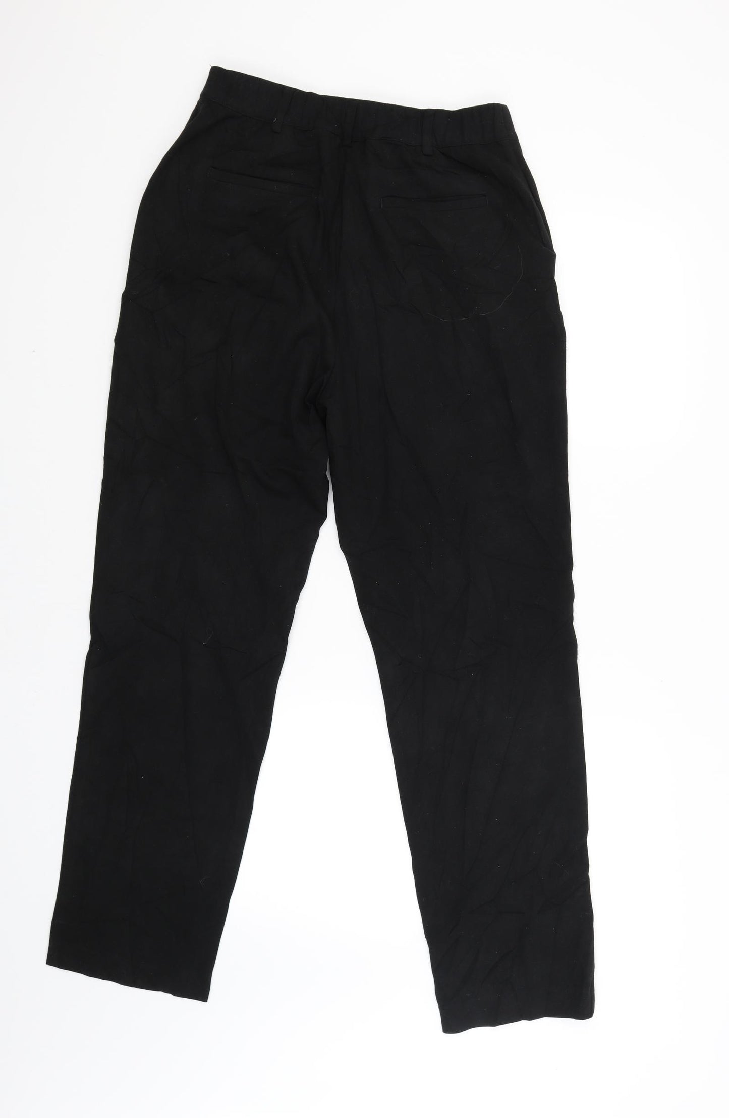 M&S Womens Black   Trousers  Size 12 L30 in