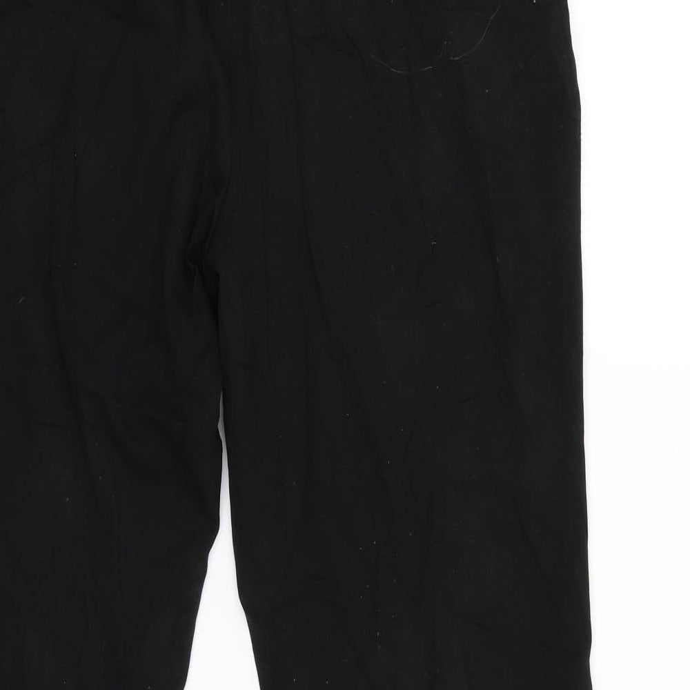 M&S Womens Black   Trousers  Size 12 L30 in