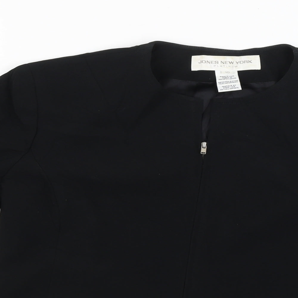Jones New York Womens Black   Jacket  Size 10