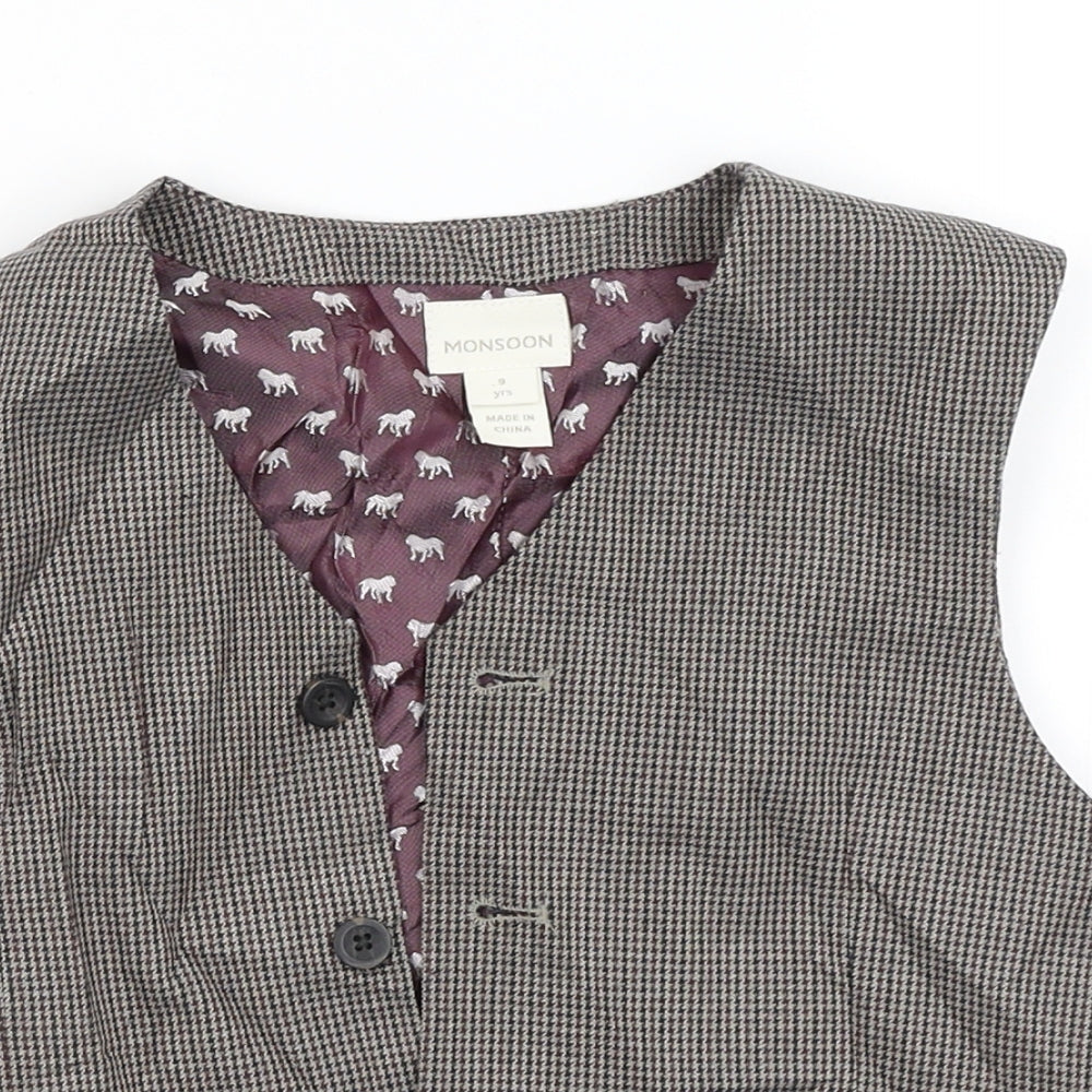Monsoon Boys Grey   Jacket  Size 9 Years
