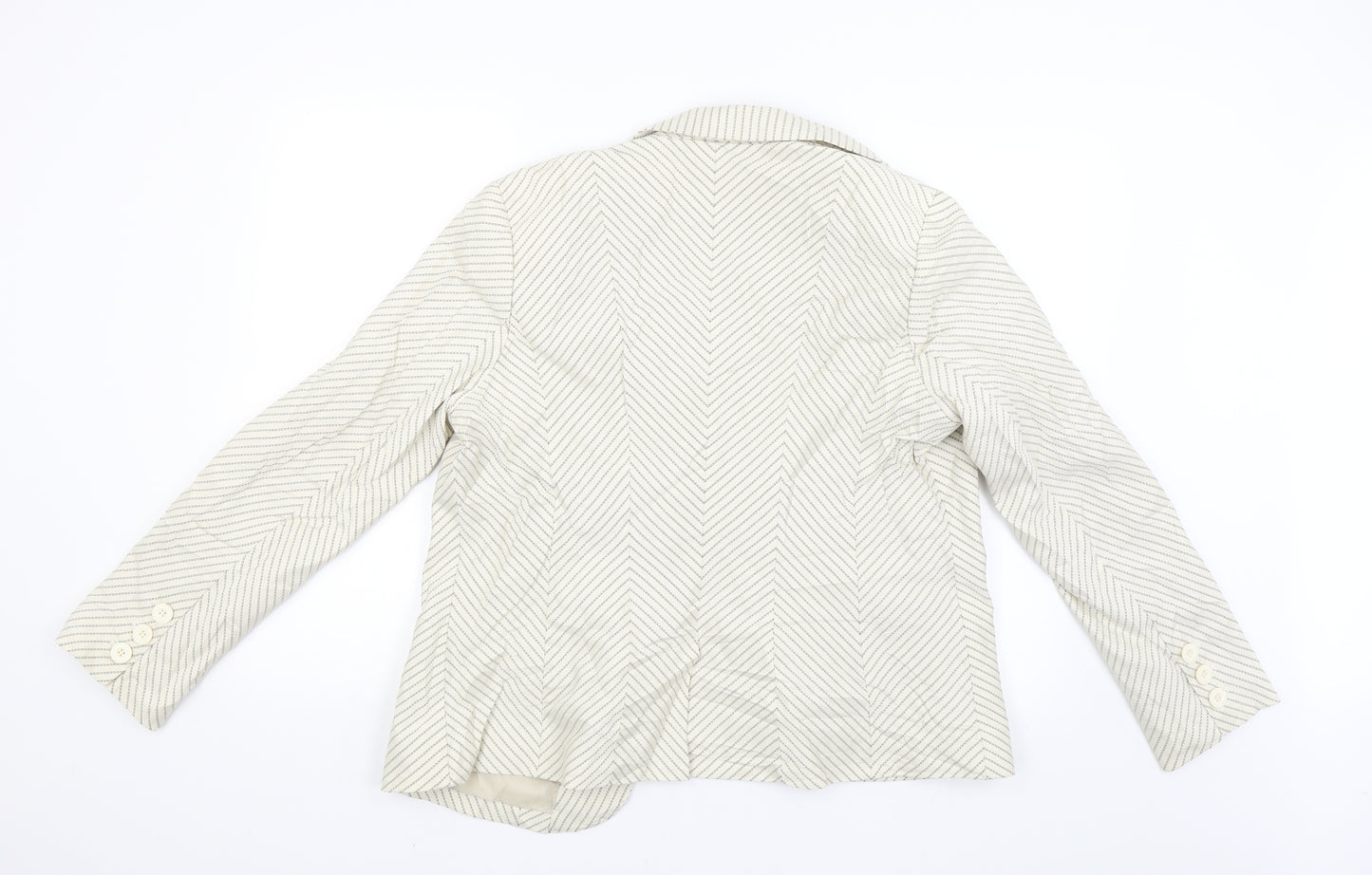 DEBINHAMS Womens Beige Striped  Jacket  Size 18