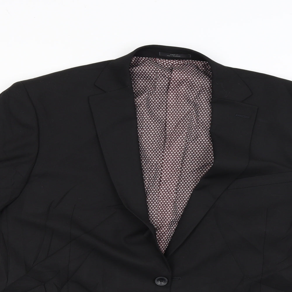 M&S Mens Black   Jacket Blazer Size 44
