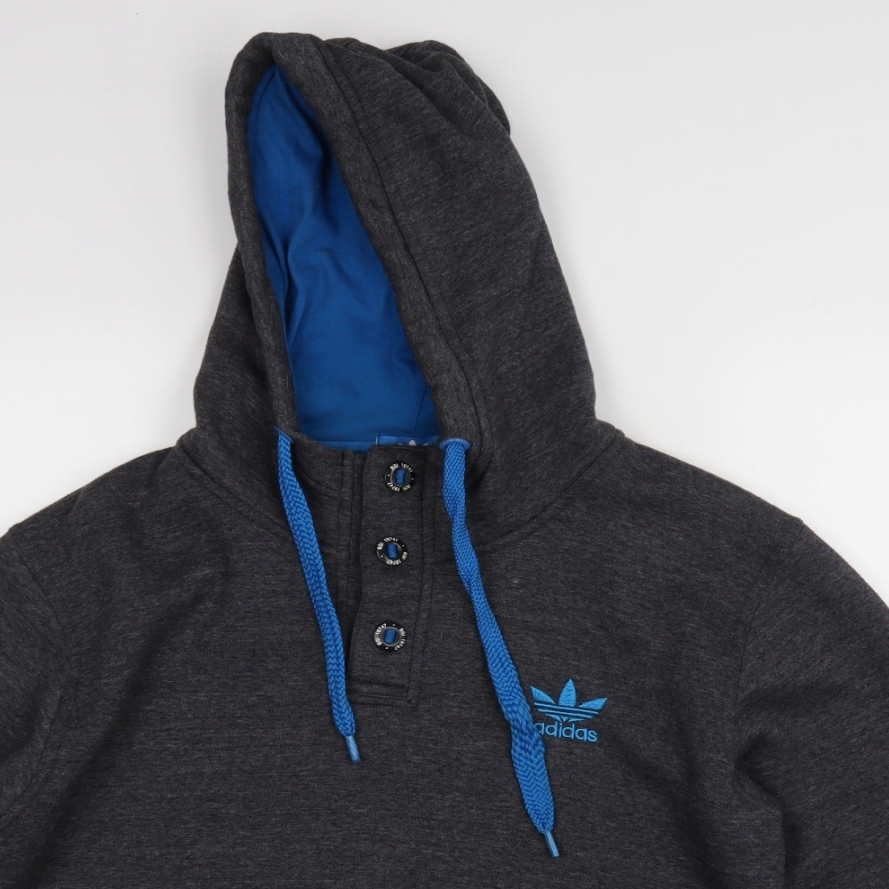 adidas Mens Grey    Hoodie Size L