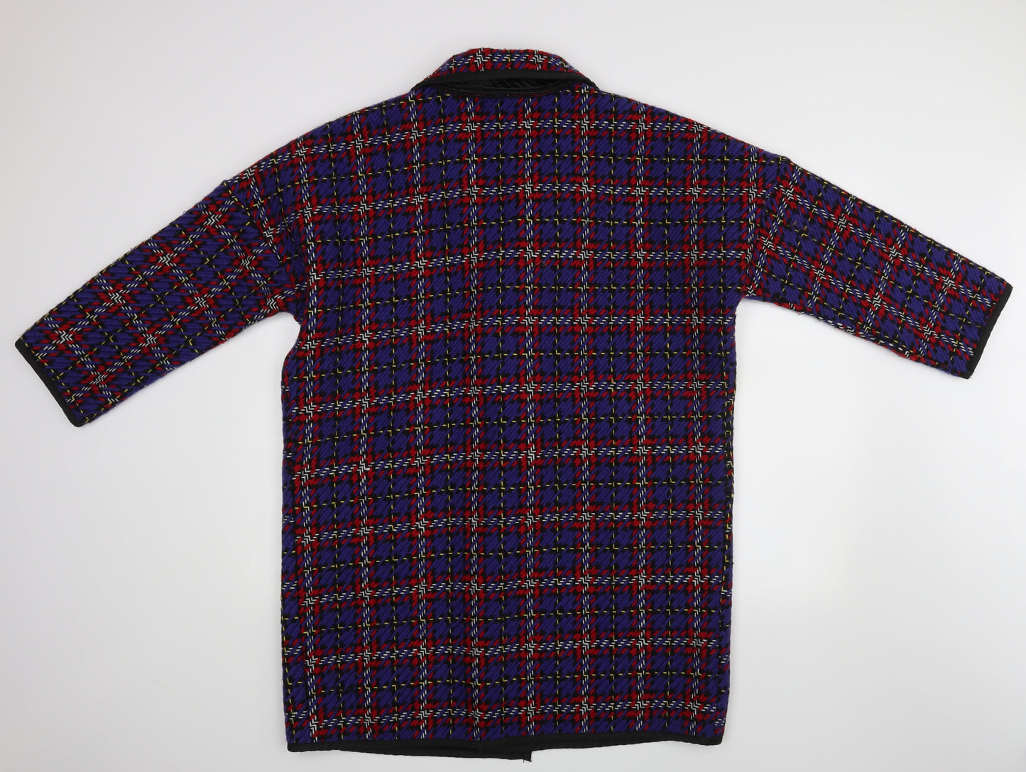 Maraislise Womens Purple Geometric  Jacket Coat