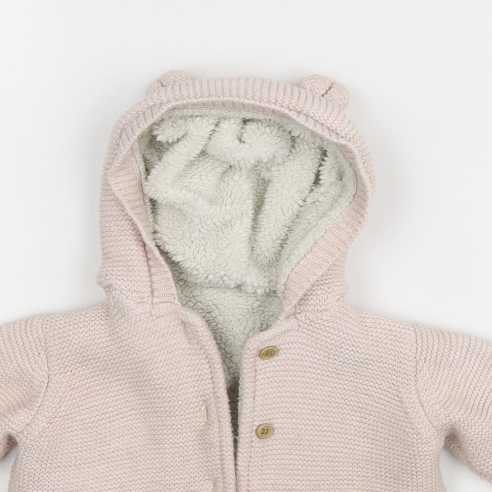 TU Girls Pink   Jacket  Size 12-18 Months