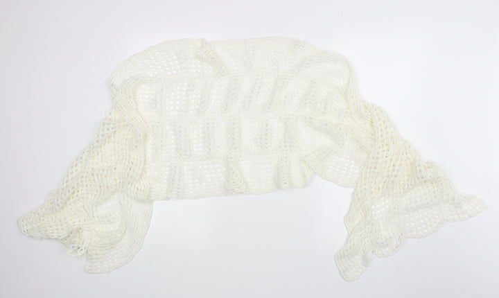 Preworn Womens White    Scarf