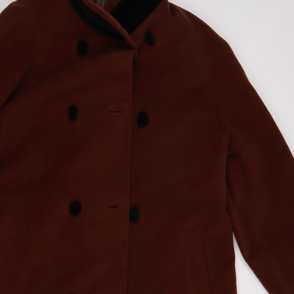 Hucke Womens Brown   Jacket Coat Size 12
