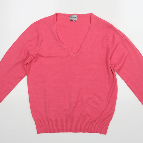 WOMAN Womens Pink   Basic Blouse Size 10