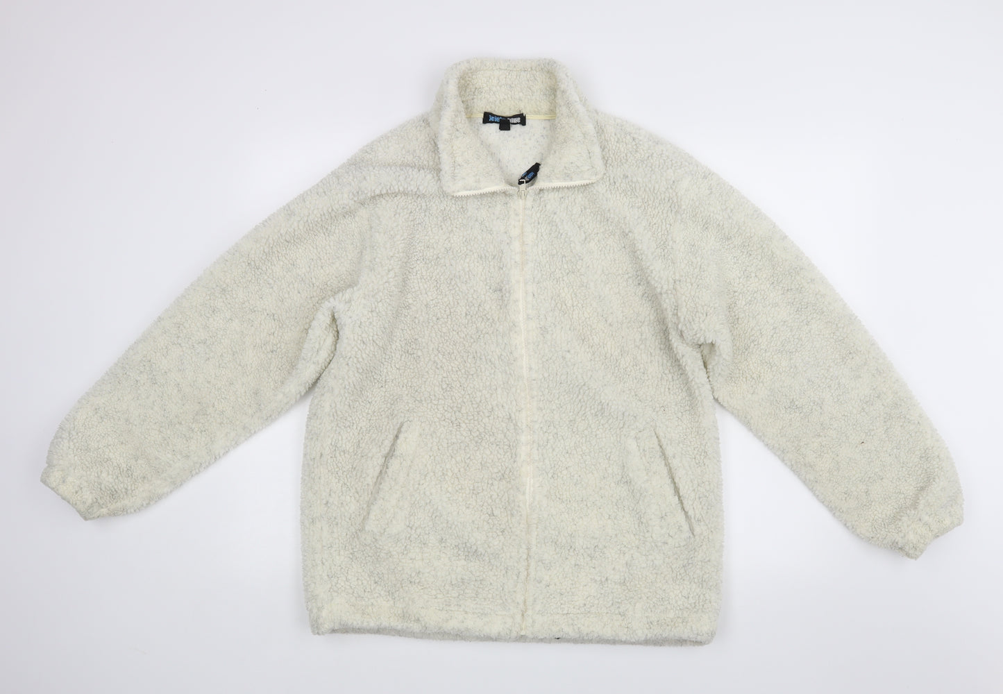 Isicle Blue Mens White   Full Zip Jumper Size S