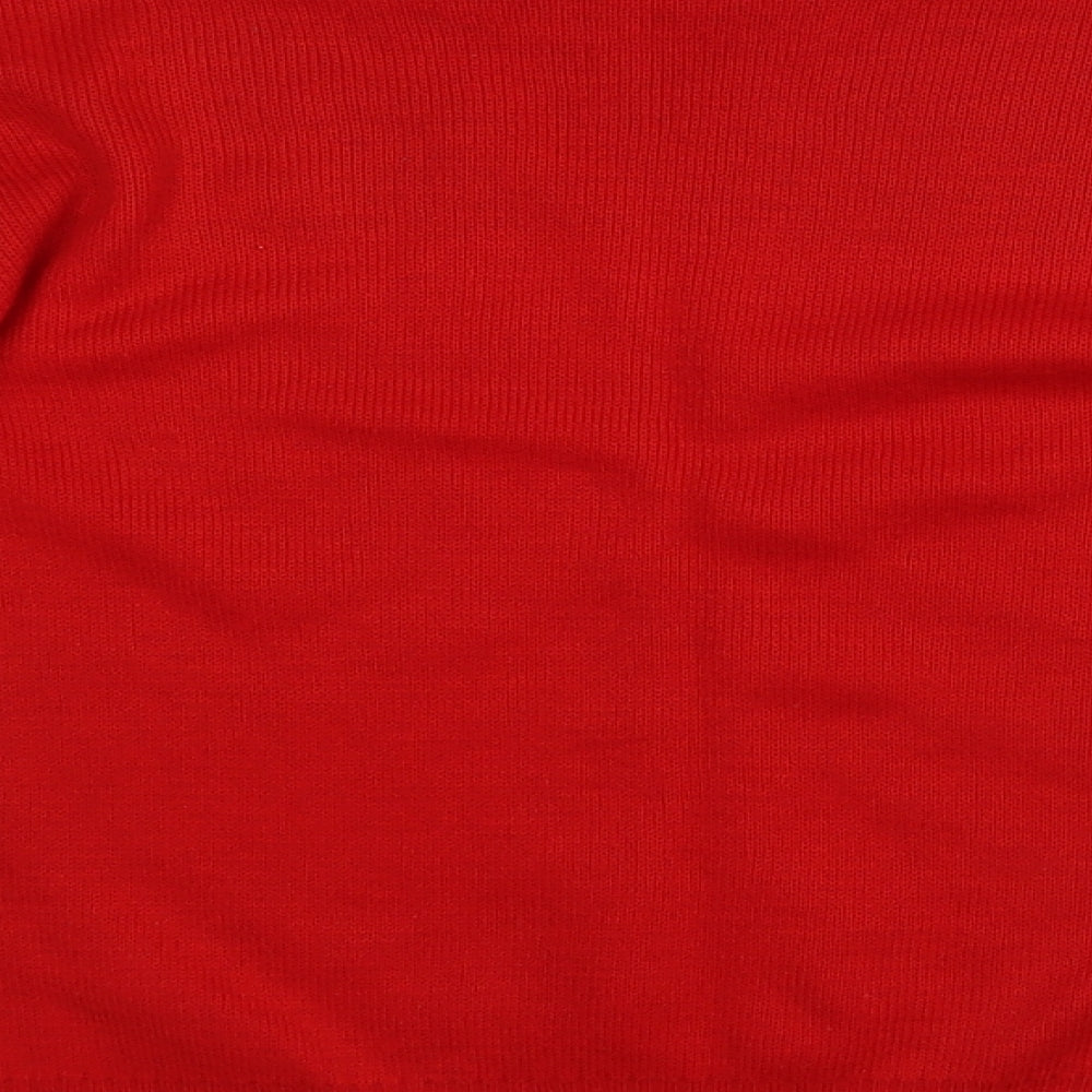 adiddas Boys Red   Pullover Jumper