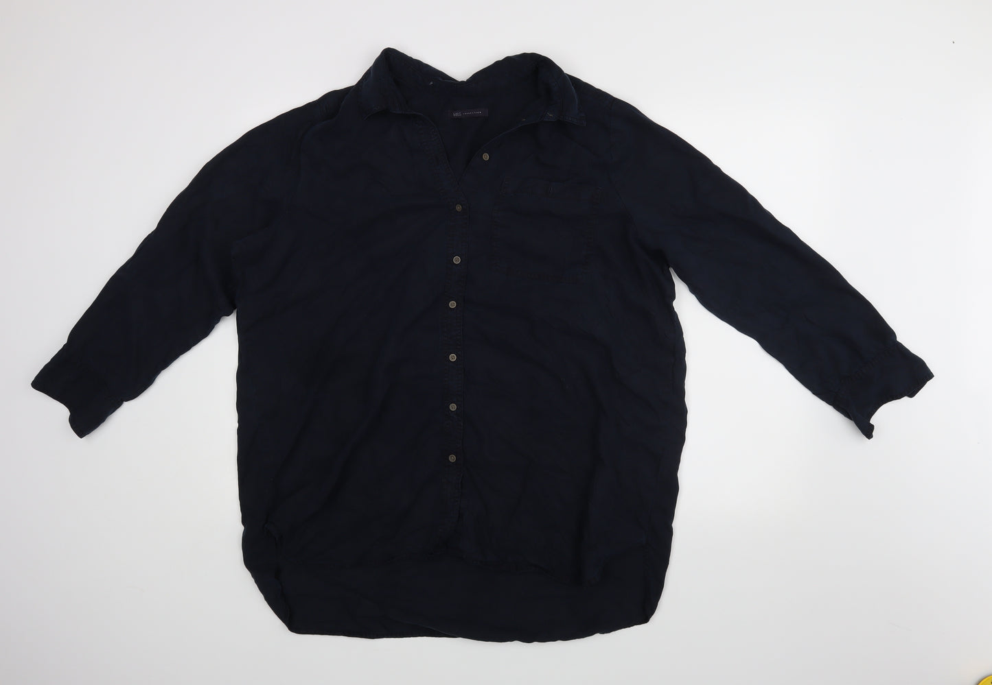 M&S Womens Blue   Basic Blouse Size 18