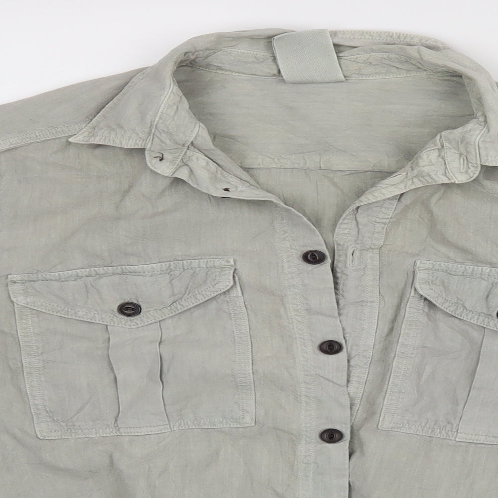 H&M Mens Green    Dress Shirt Size M