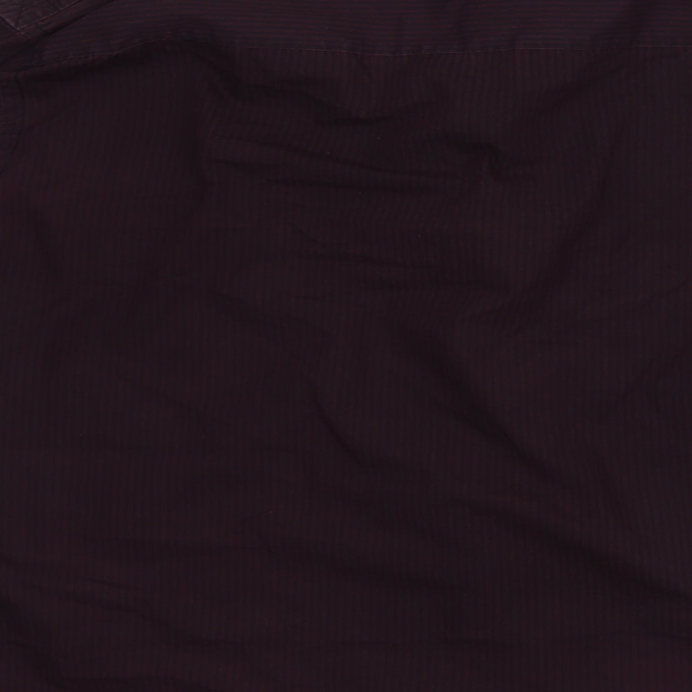 River Island Mens Purple Striped   Dress Shirt Size M