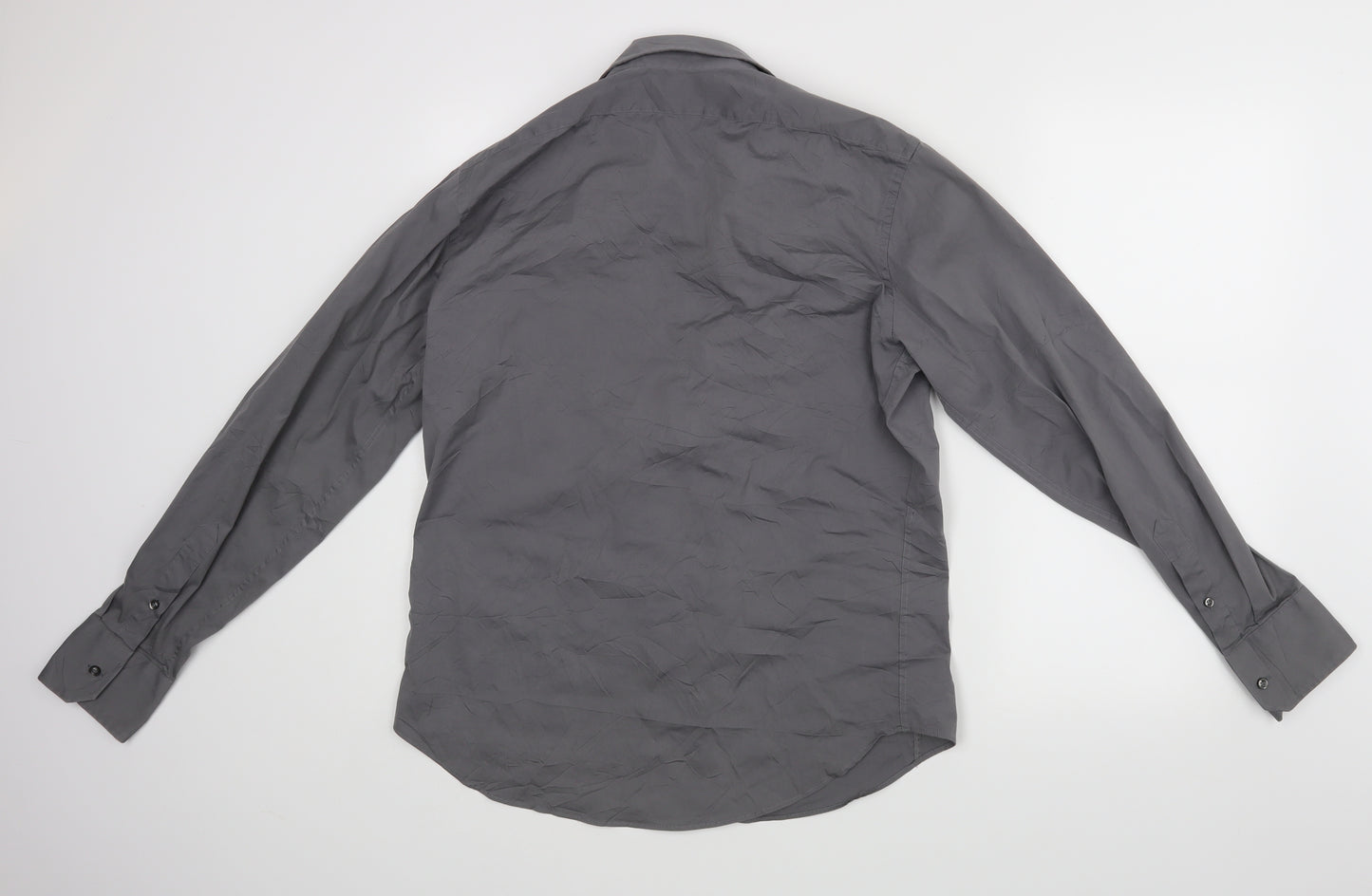 Zara Man Mens Grey    Dress Shirt Size L