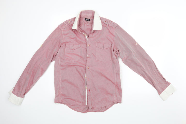 Parkes Mens Red Dress Shirt Size M