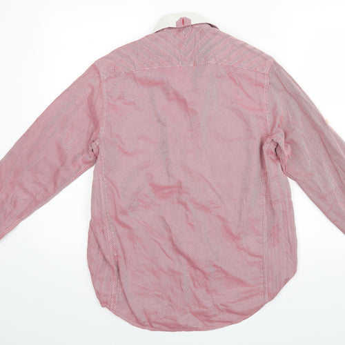 Parkes Mens Red    Dress Shirt Size M