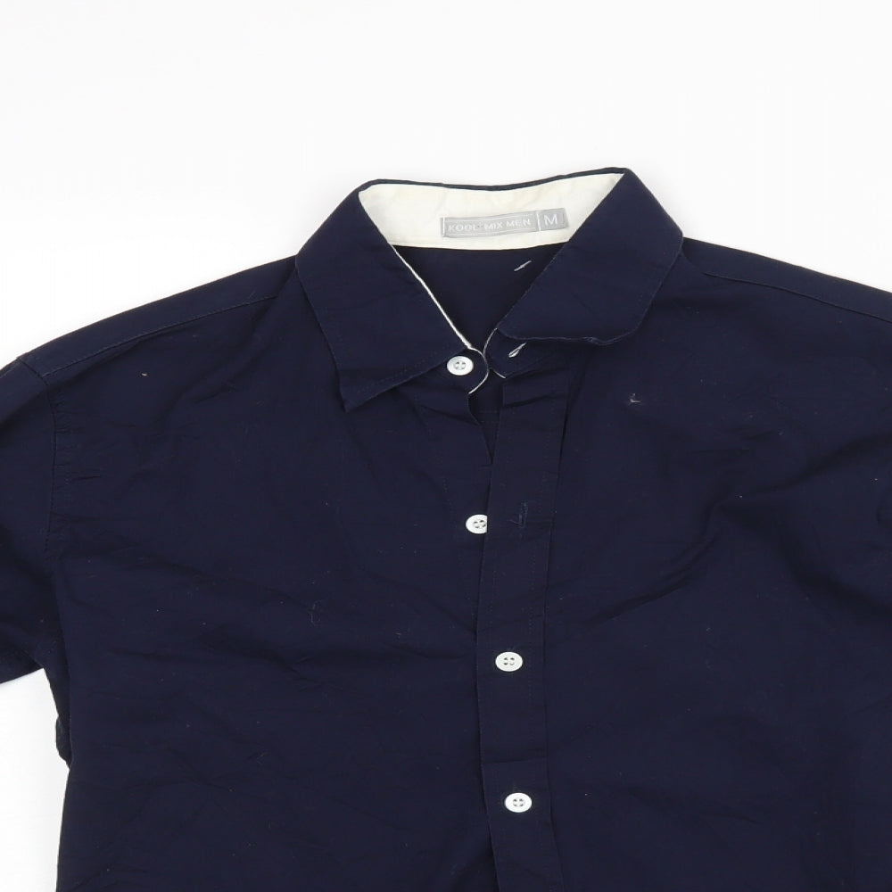 Cool Mix Men Mens Blue    Dress Shirt Size M