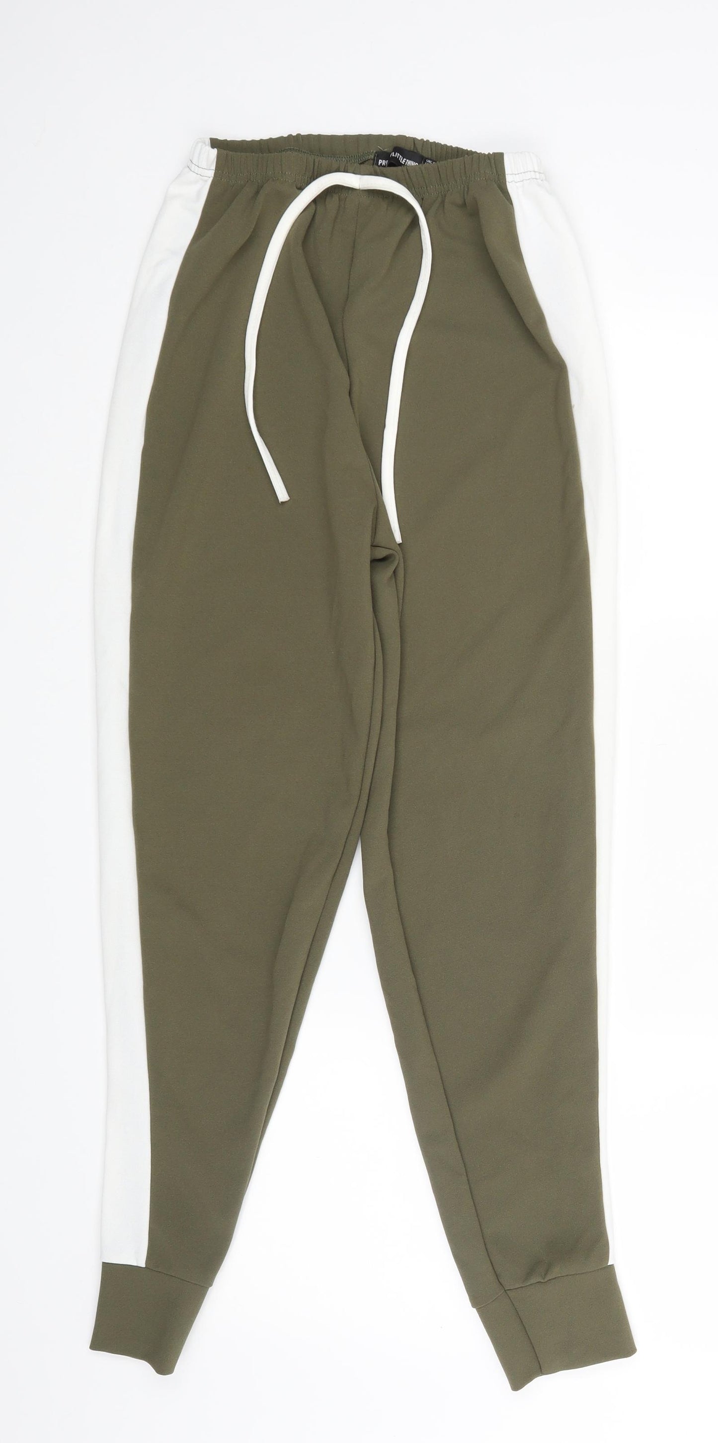 PRETTYLITTLETHING Womens Green   Jogger Trousers Size 8 L27 in