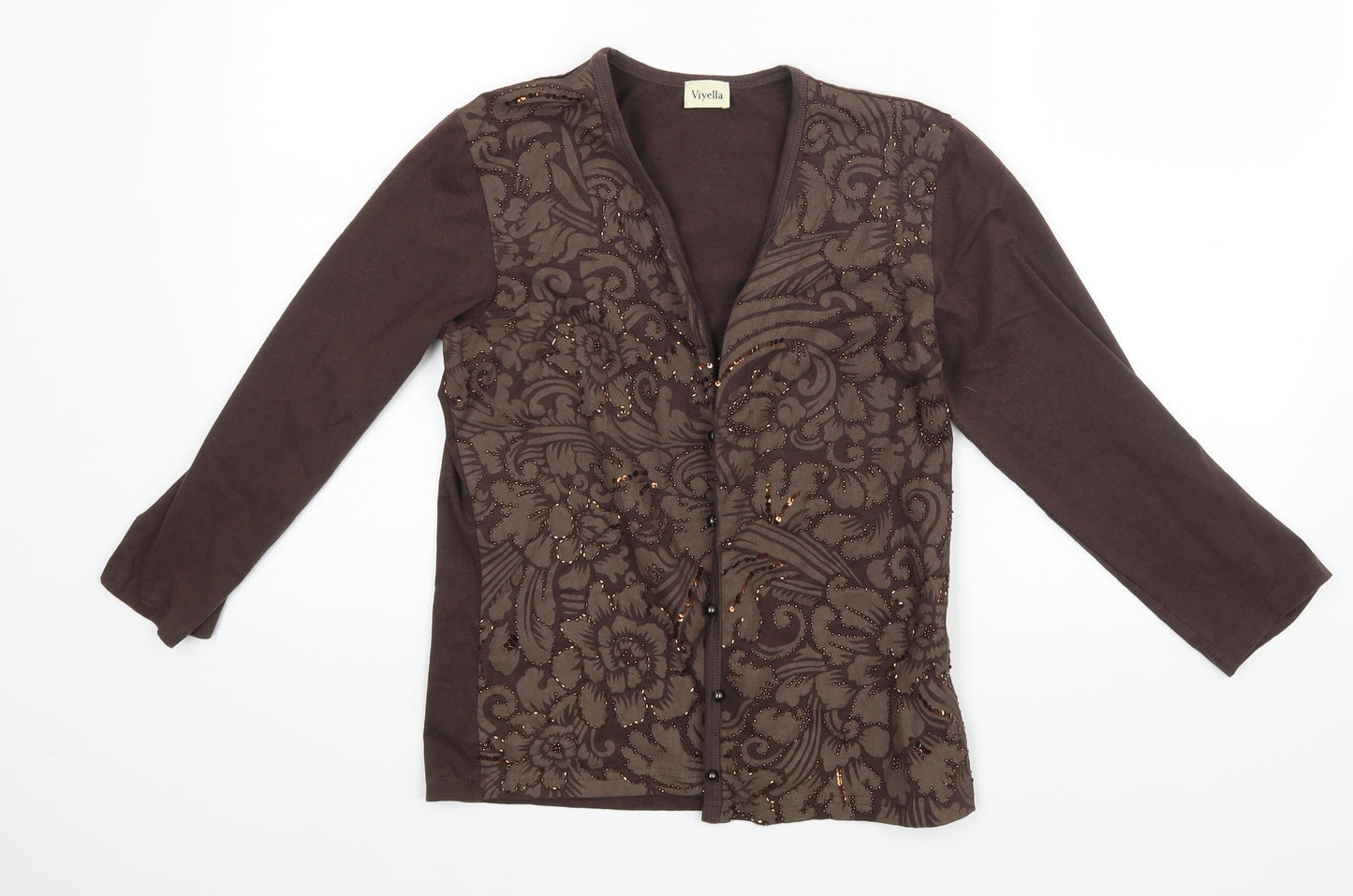 Viyella Womens Brown   Basic Blouse Size S