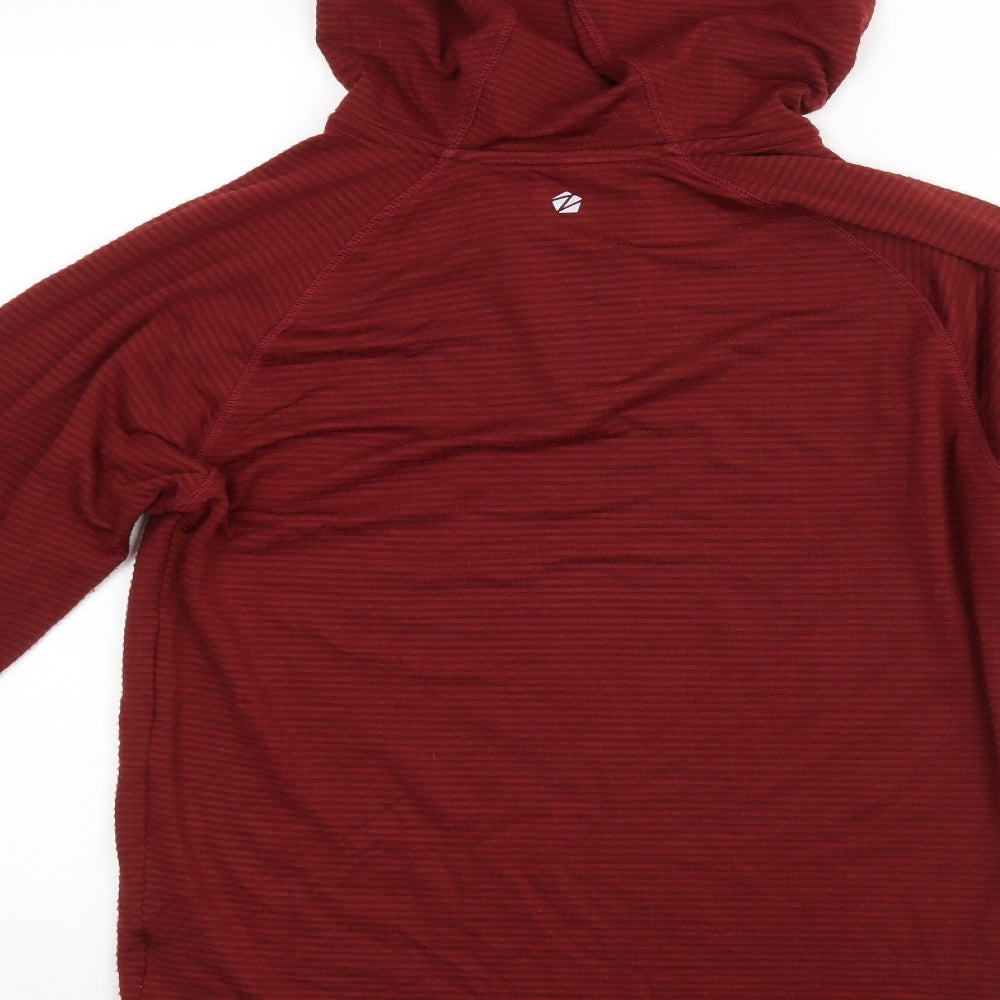Zakti Mens Red   Pullover Hoodie Size M