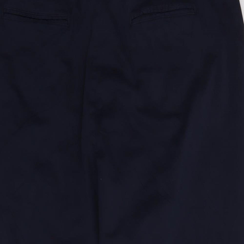 M&S  Womens Blue   Dress Pants Trousers Size 24 L28 in