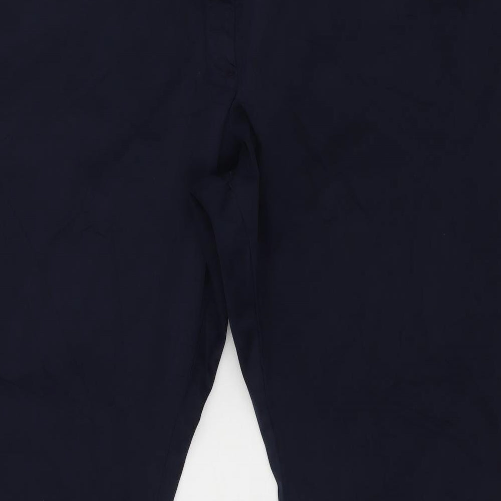 M&S  Womens Blue   Dress Pants Trousers Size 24 L28 in