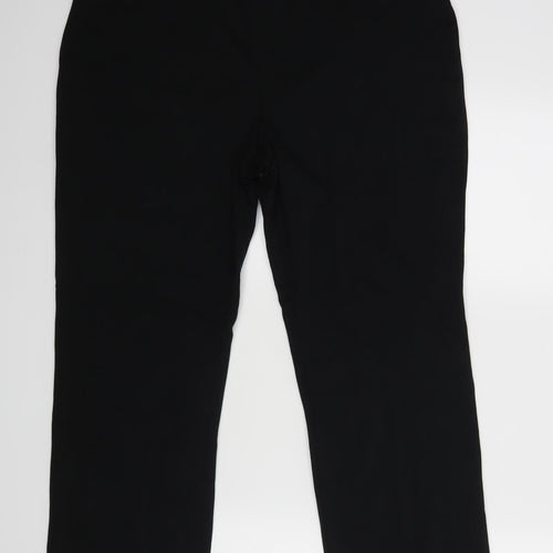 M&S Womens Black   Dress Pants Trousers Size 16 L26 in