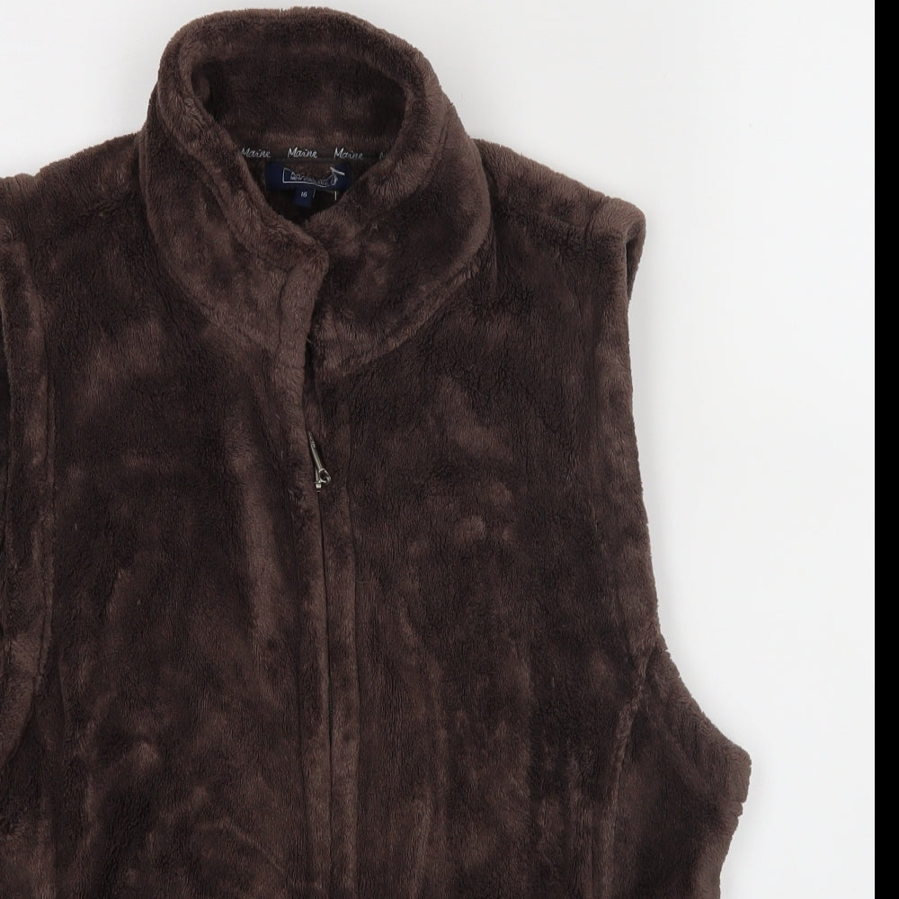 mASINE Womens Brown   Jacket  Size 16  - BODY WARMER