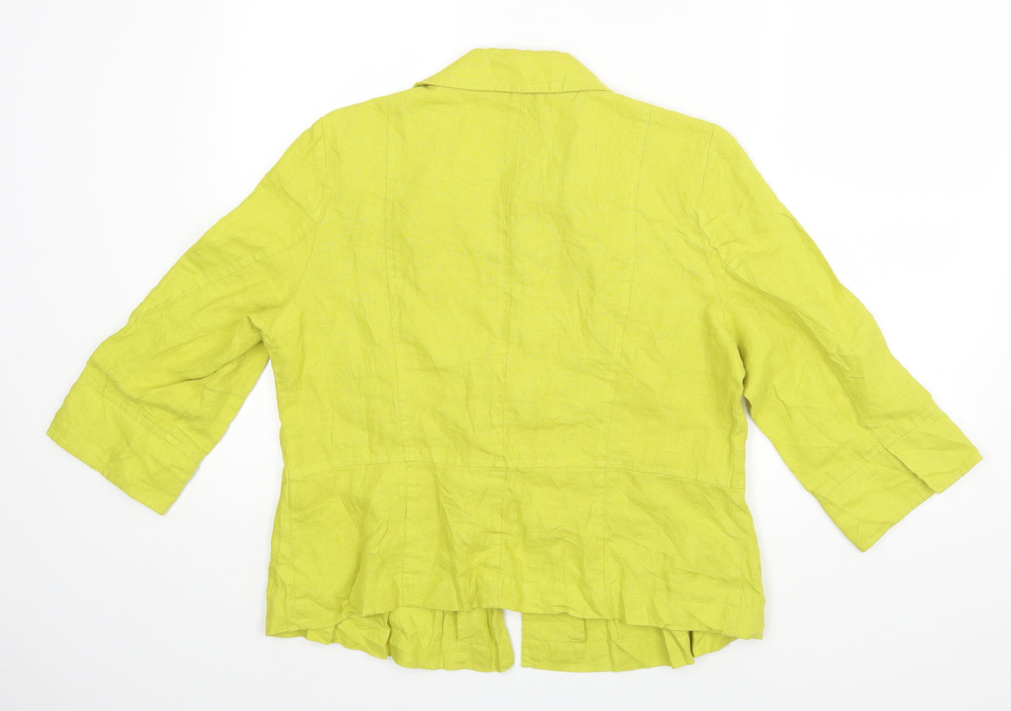 m&s Womens Yellow   Jacket  Size 16