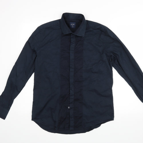SST&C Mens Blue    Dress Shirt Size 16