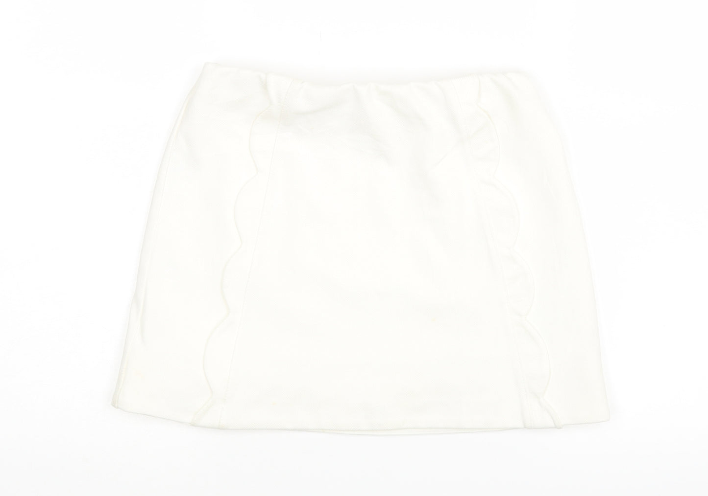 Topshop Womens White   Mini Skirt Size 8