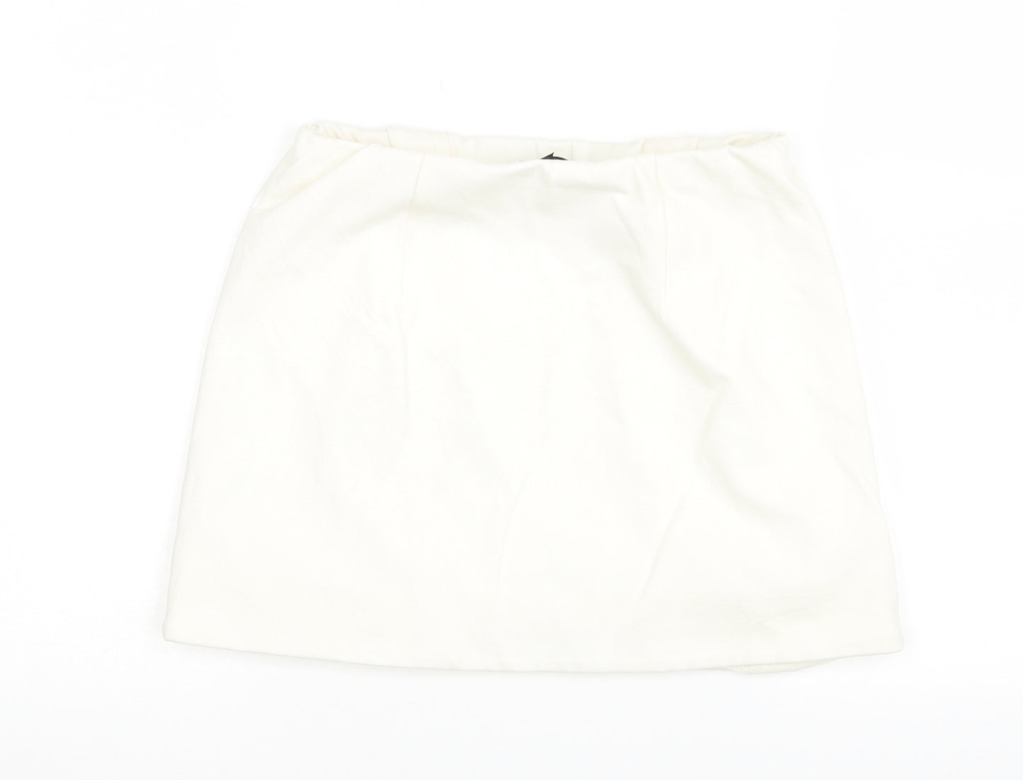 Topshop Womens White   Mini Skirt Size 8