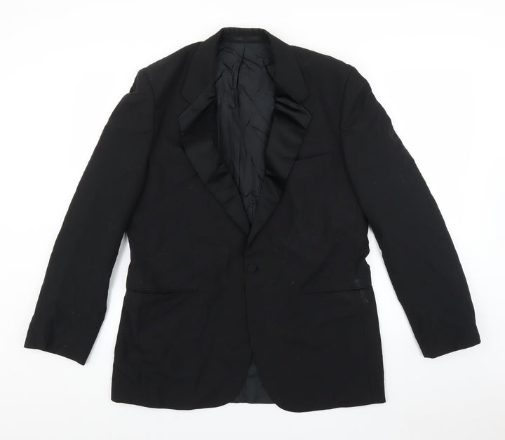 Marks and Spencer Mens Black   Jacket Suit Jacket Size 42