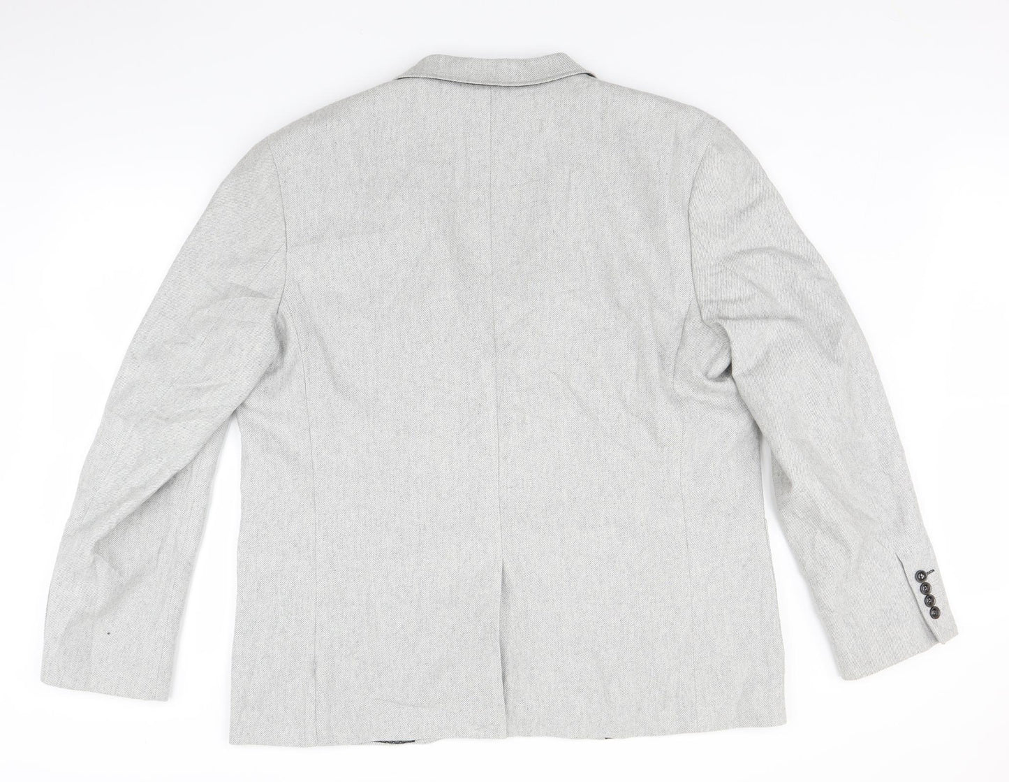 Cedar Wood State Mens Grey   Jacket Suit Jacket Size 2XL