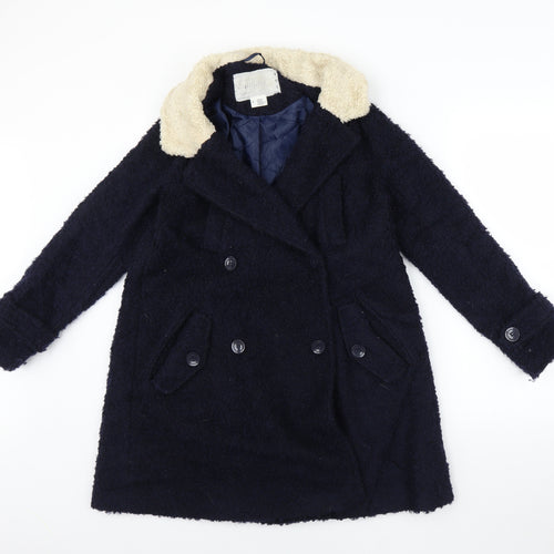Cooperative Womens Blue   Overcoat Coat Size S