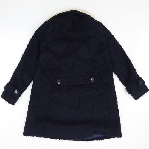 Cooperative Womens Blue   Overcoat Coat Size S