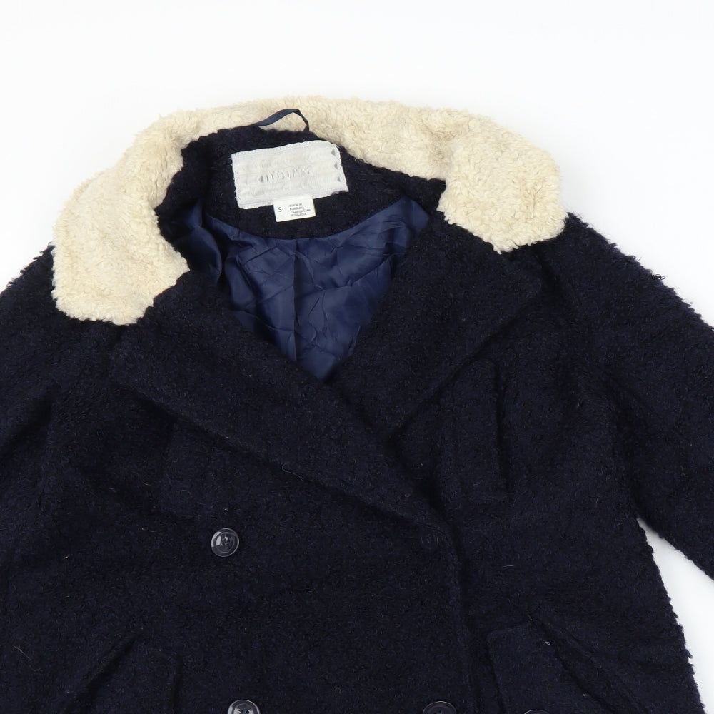 Cooperative Womens Blue   Overcoat Coat Size S