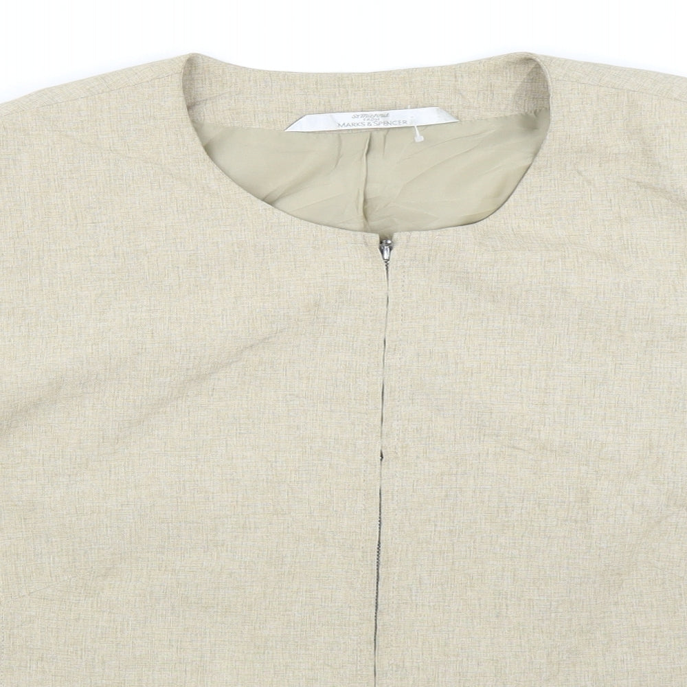 Marks and Spencer Womens Beige   Jacket  Size 20