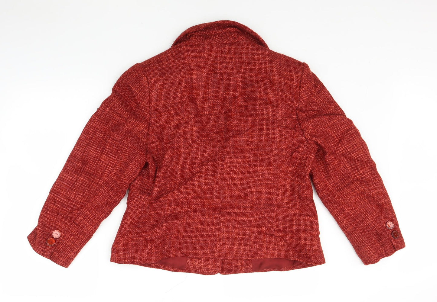 Kaliko Womens Orange   Jacket Blazer Size 18